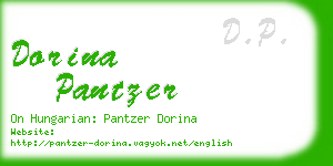 dorina pantzer business card